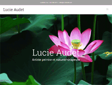 Tablet Screenshot of lucieaudet.com